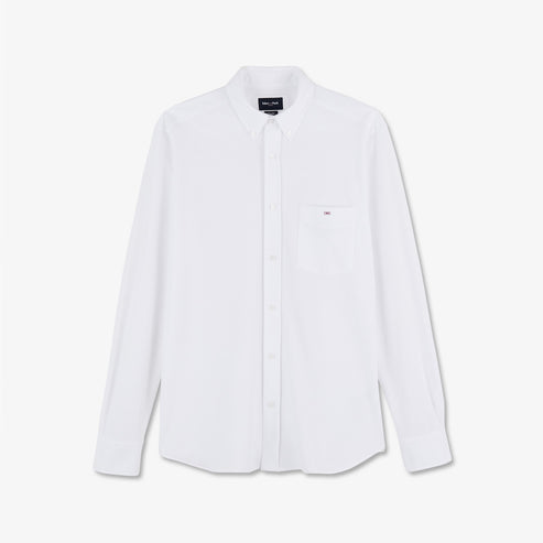 Eden Park Shirts - White pinpoint cotton shirt