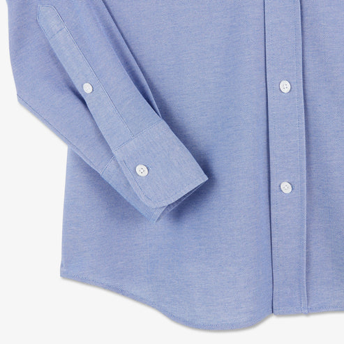 Eden Park Shirts - Blue pinpoint cotton shirt