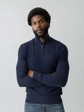 Mos Mosh Gallery, the MMGAdam Soft Zip Turtle Neck Knit