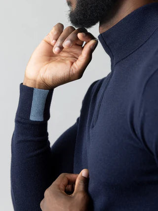 Mos Mosh Gallery, the MMGAdam Soft Zip Turtle Neck Knit