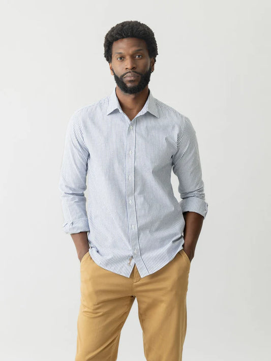 Mos Mosh Gallery, the MMGMarco Oxford Stripe Shirt
