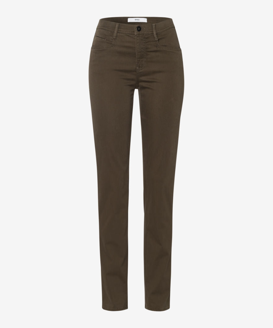 Brax, The Mary Five-pocket trousers in cotton satin