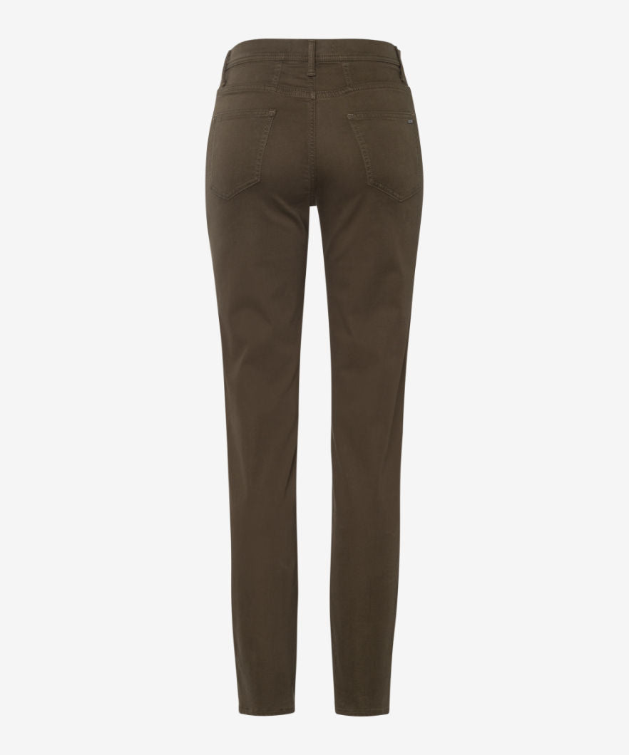 Brax, The Mary Five-pocket trousers in cotton satin