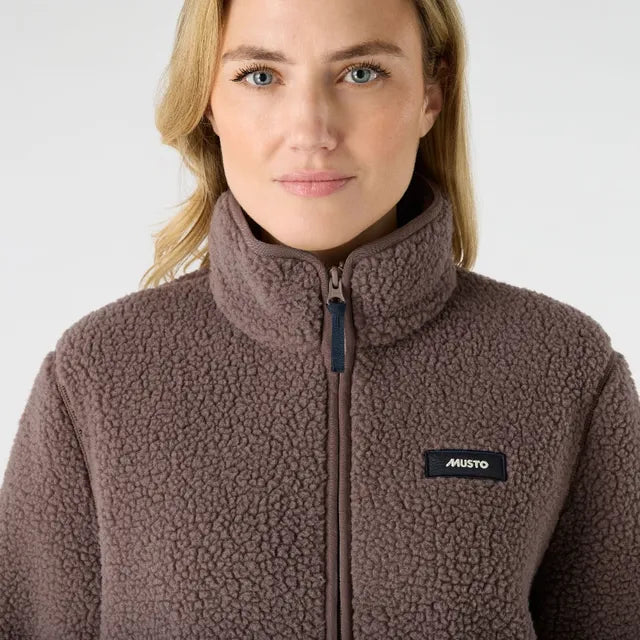 Musto Ladieswear, the W Cove Deep Pile Fleece JKT