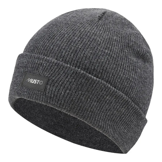 Musto , Shaker Cuff Beanie in Dark Grey Marl