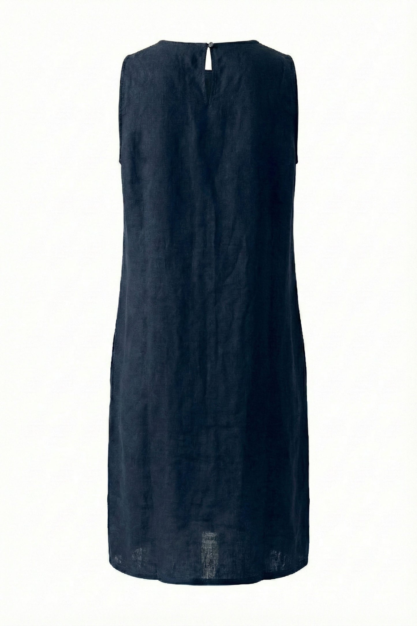 Oui Dress , the Linen patch dress Dk.Blue