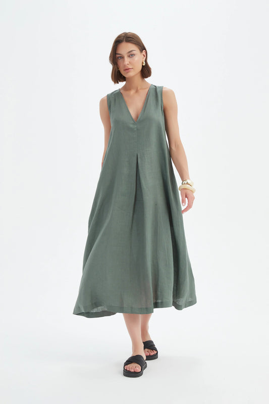 Tirelli Dress , the Inverted Pleat Dress