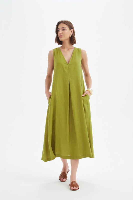Tirelli Dress , the Inverted Pleat Dress