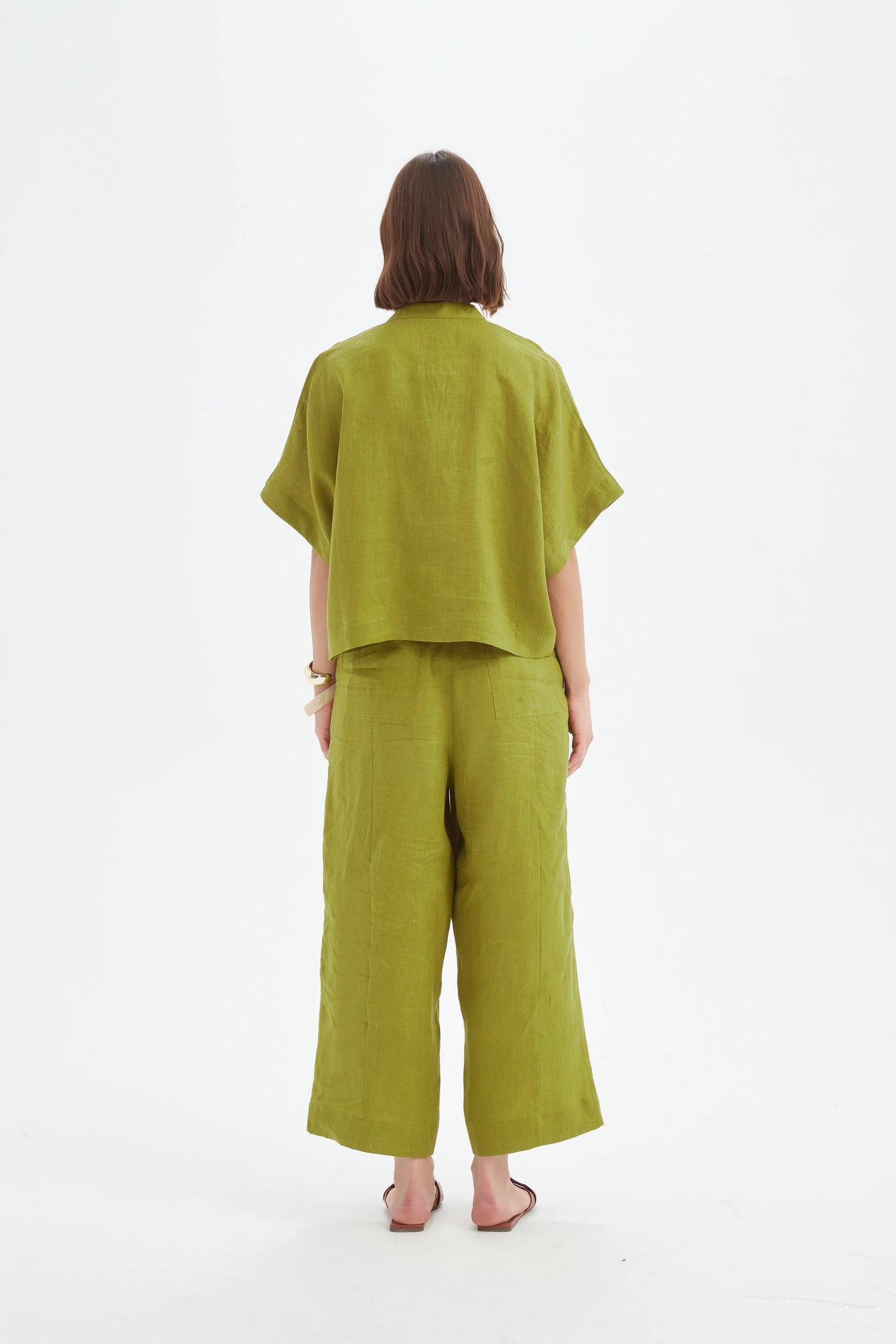 Tirelli Shirts , the Boxy Button Linen Shirt