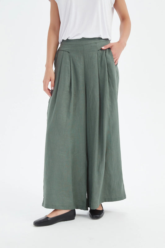 Tirelli Chinos , the Pleat Front Palazzo Pant