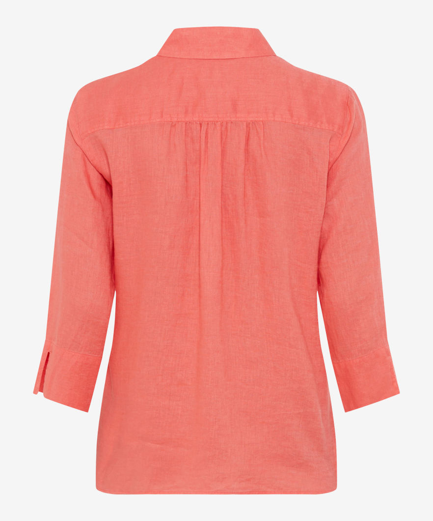 Brax Ladies, Vicki - Linen Stripe Shirts -  in Water Melon - 45