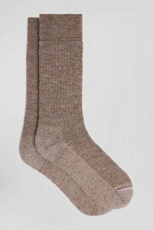 Eden Park Alpaca Socks In Coffee