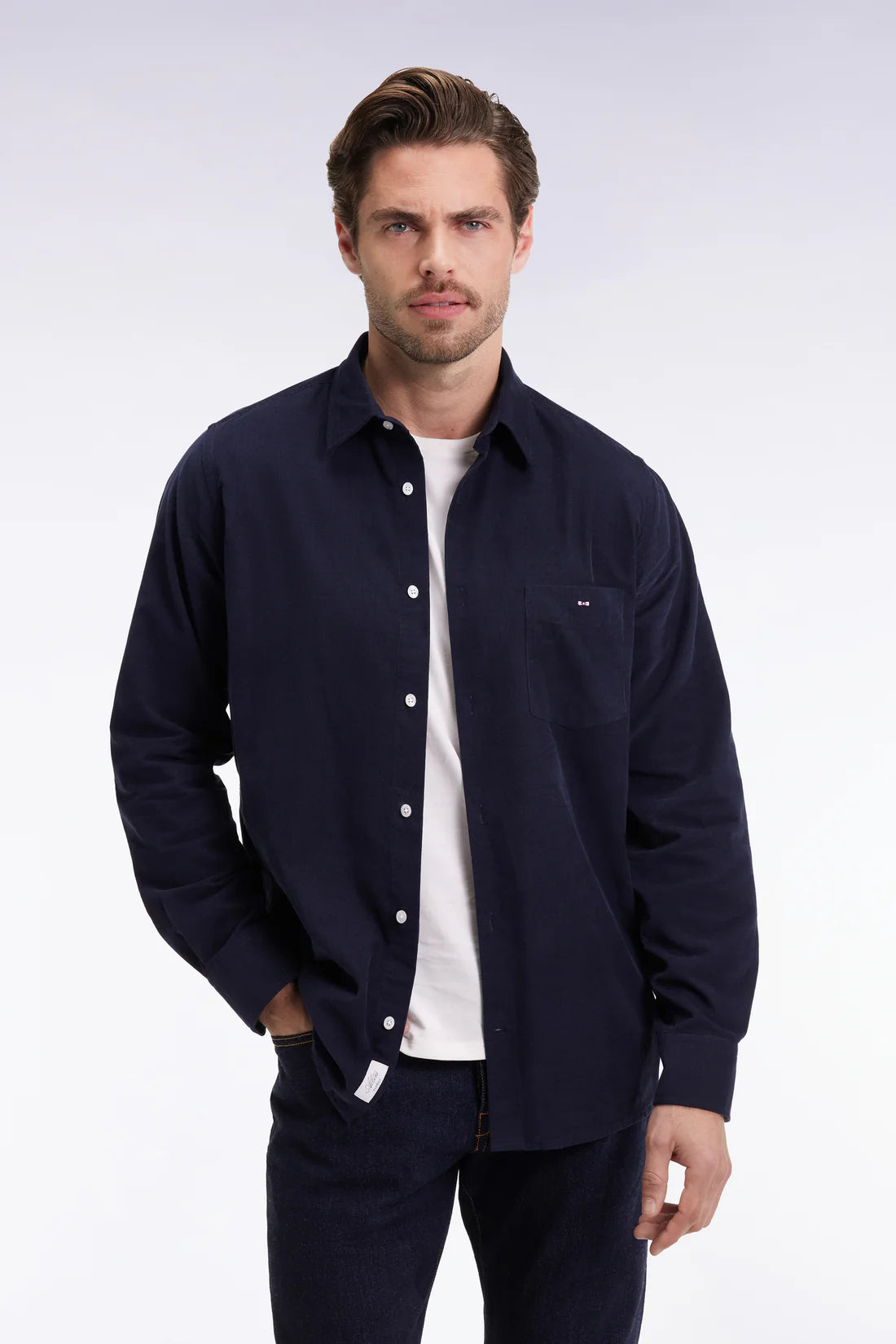 Eden Park Mens Shirts,  in Marine Ep (Blf)
