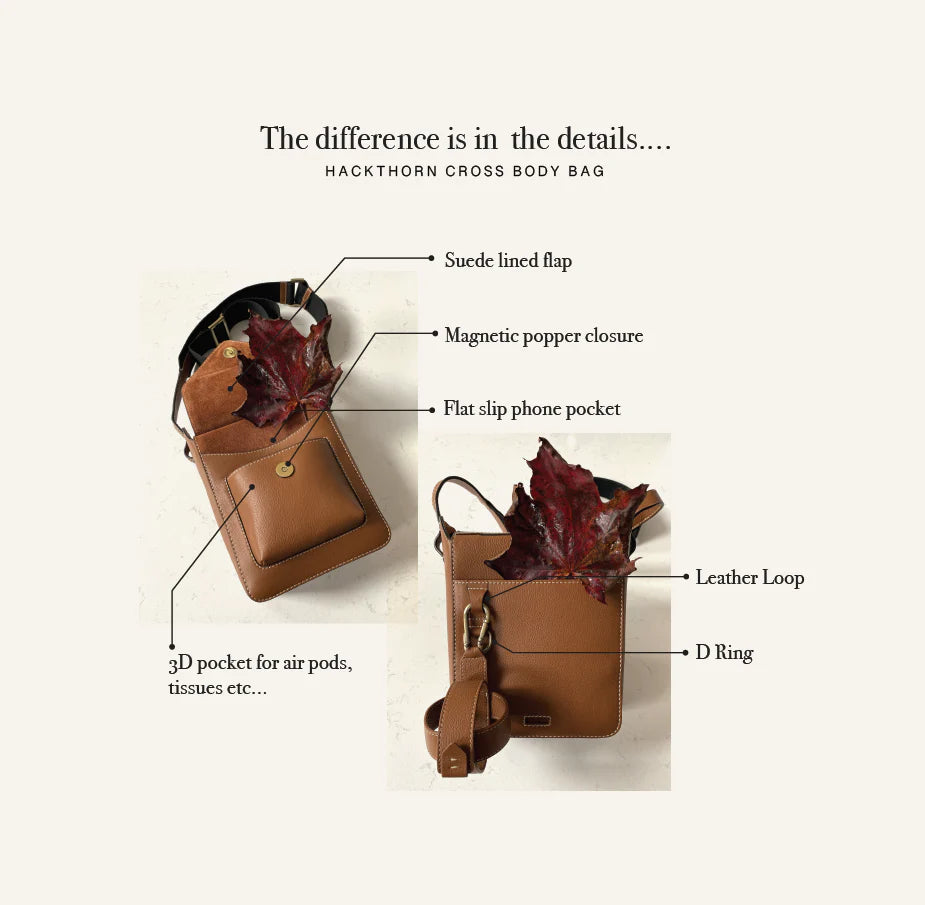 Barkworth Reeves Accessories , the Hackthorn Cross Body Bag