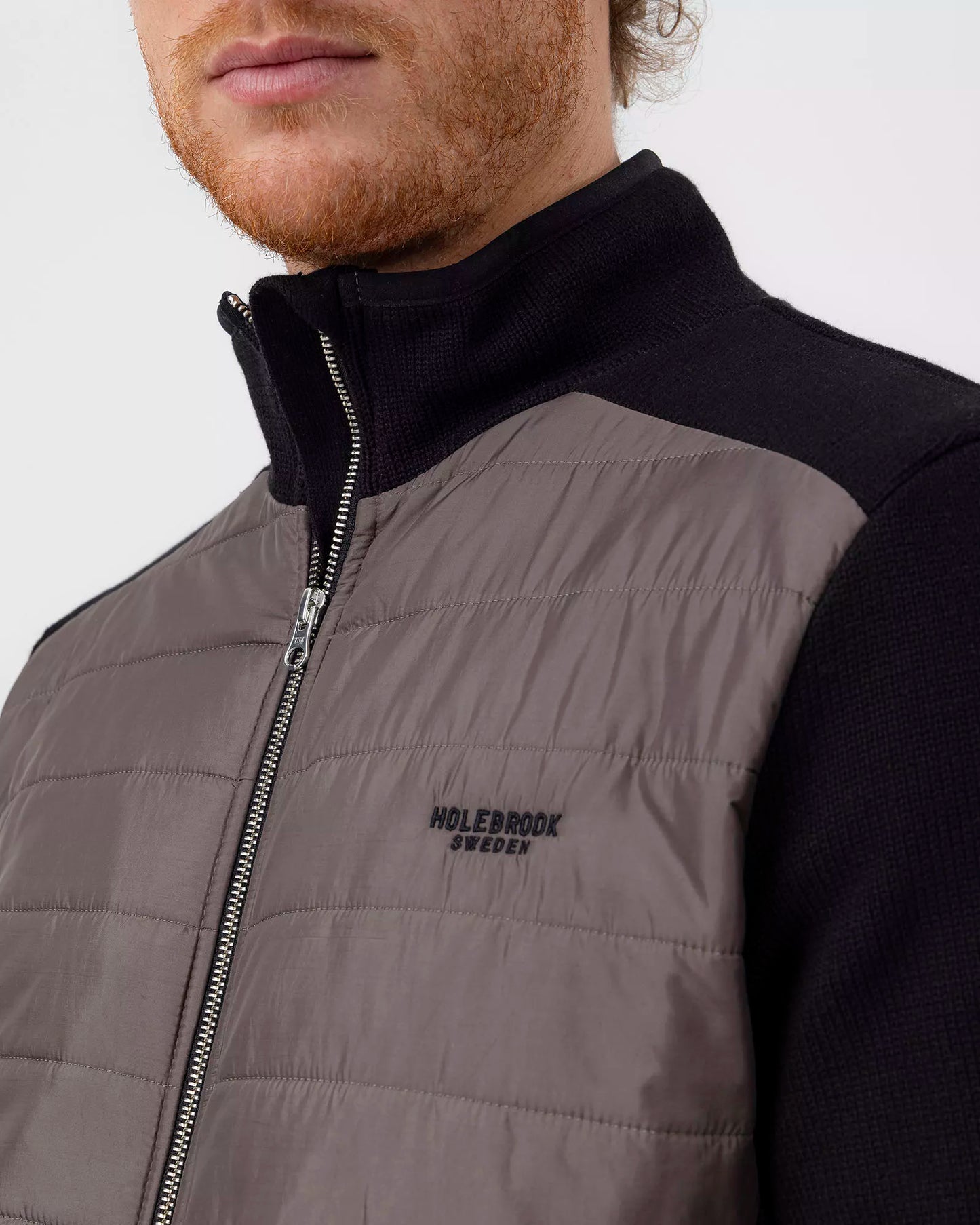 Holebrook, Peder Fullzip Wp In Black / Mole - (Black / Mole)