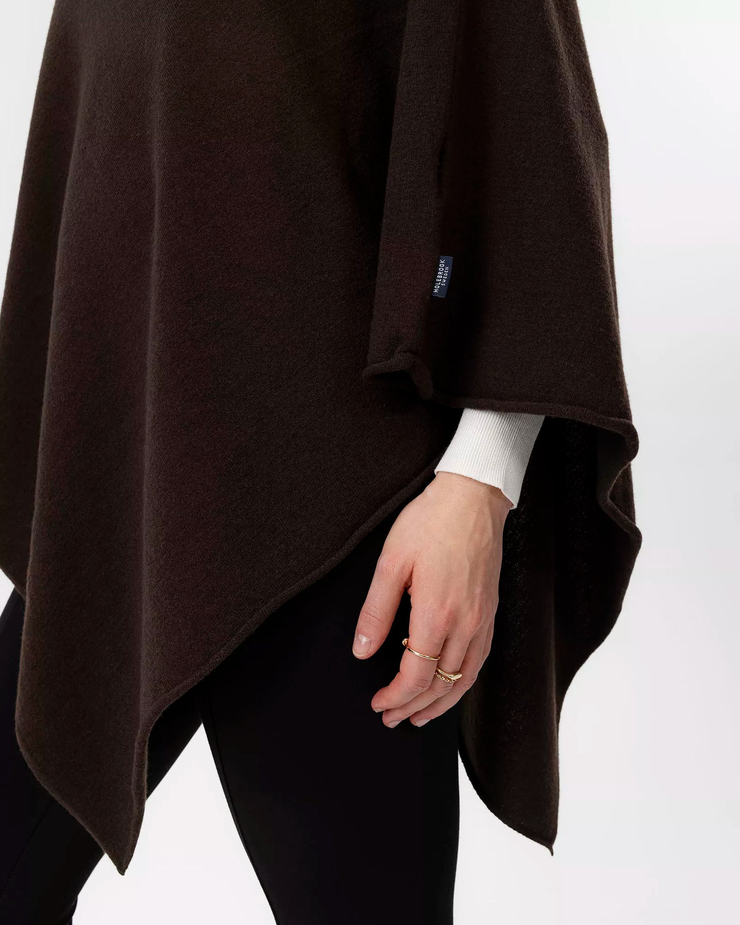 Holebrook, Sofia Poncho In Dark Chocolate - (Dark Chocolate)