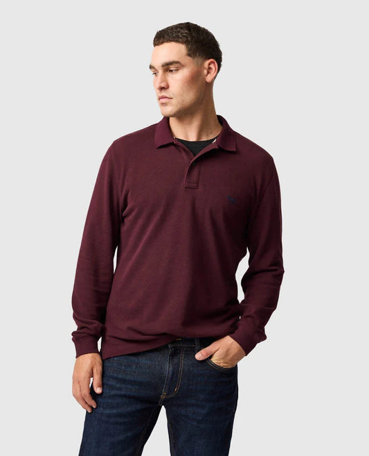 Rodd & Gunn, the LS Gunn Polo in Black Fig