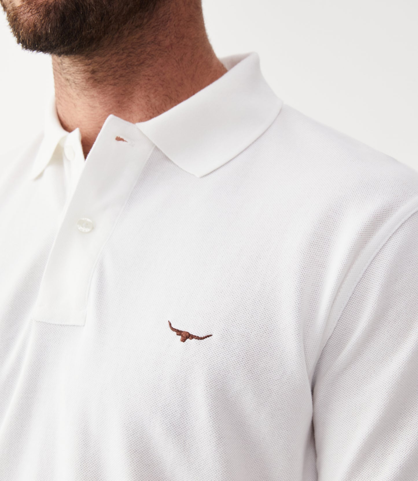 R.M Williams Polo Shirts, The Rod Polo in White