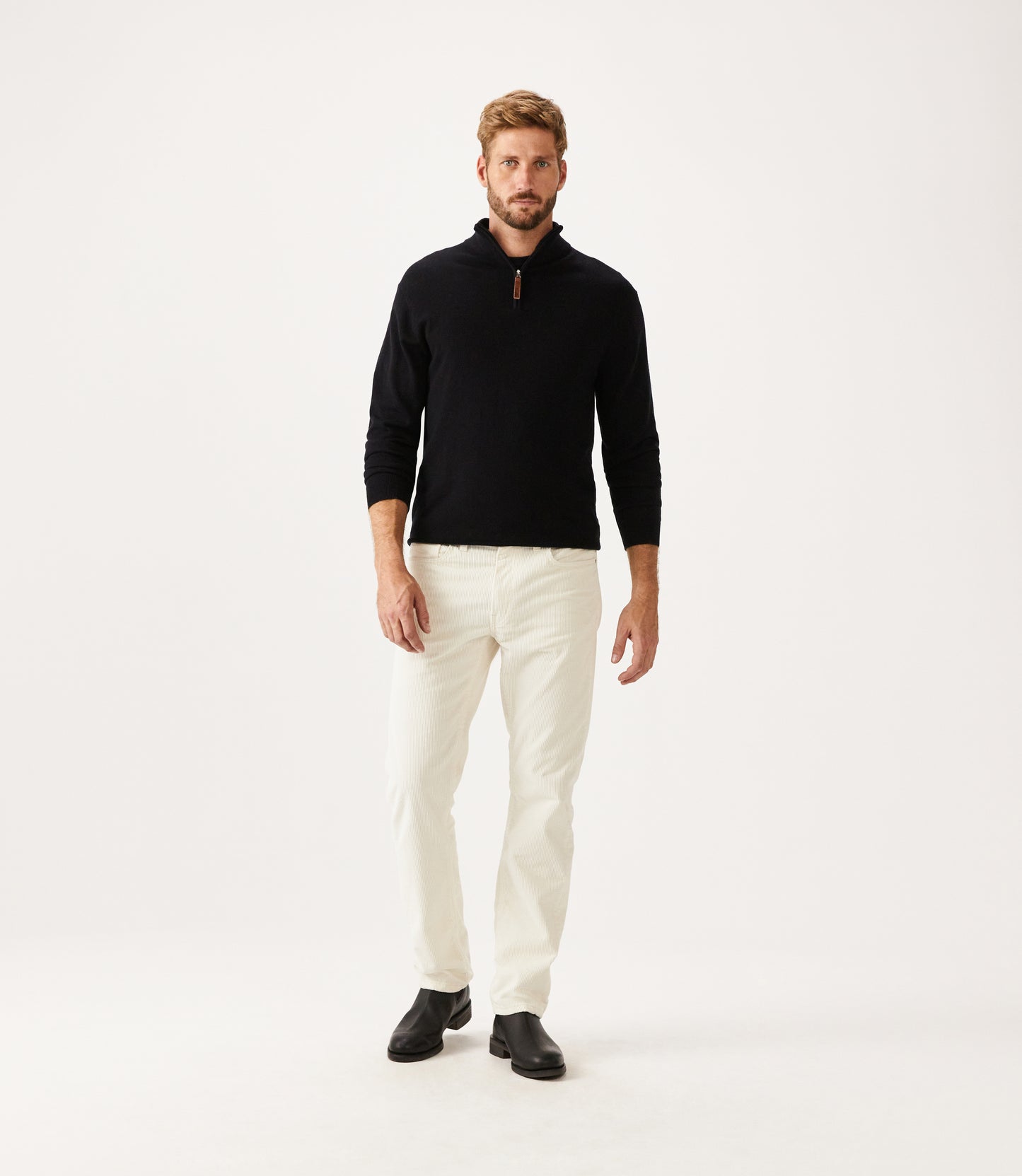 R.M Williams Knitwear, The Ernest Sweater in Black