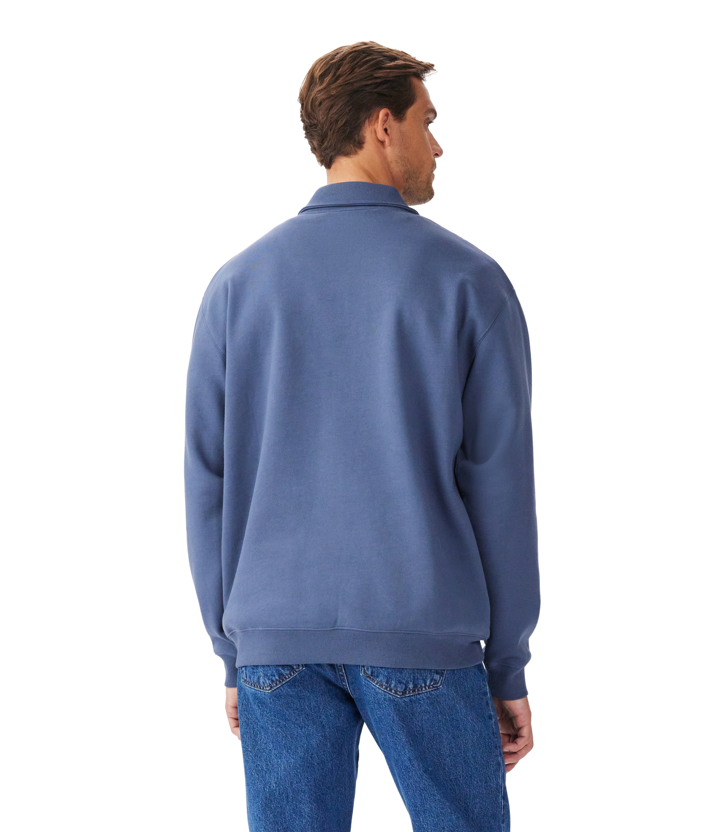 R.M. Williams Mulyungarie 1/4 Zip Sweatshirt in Blue