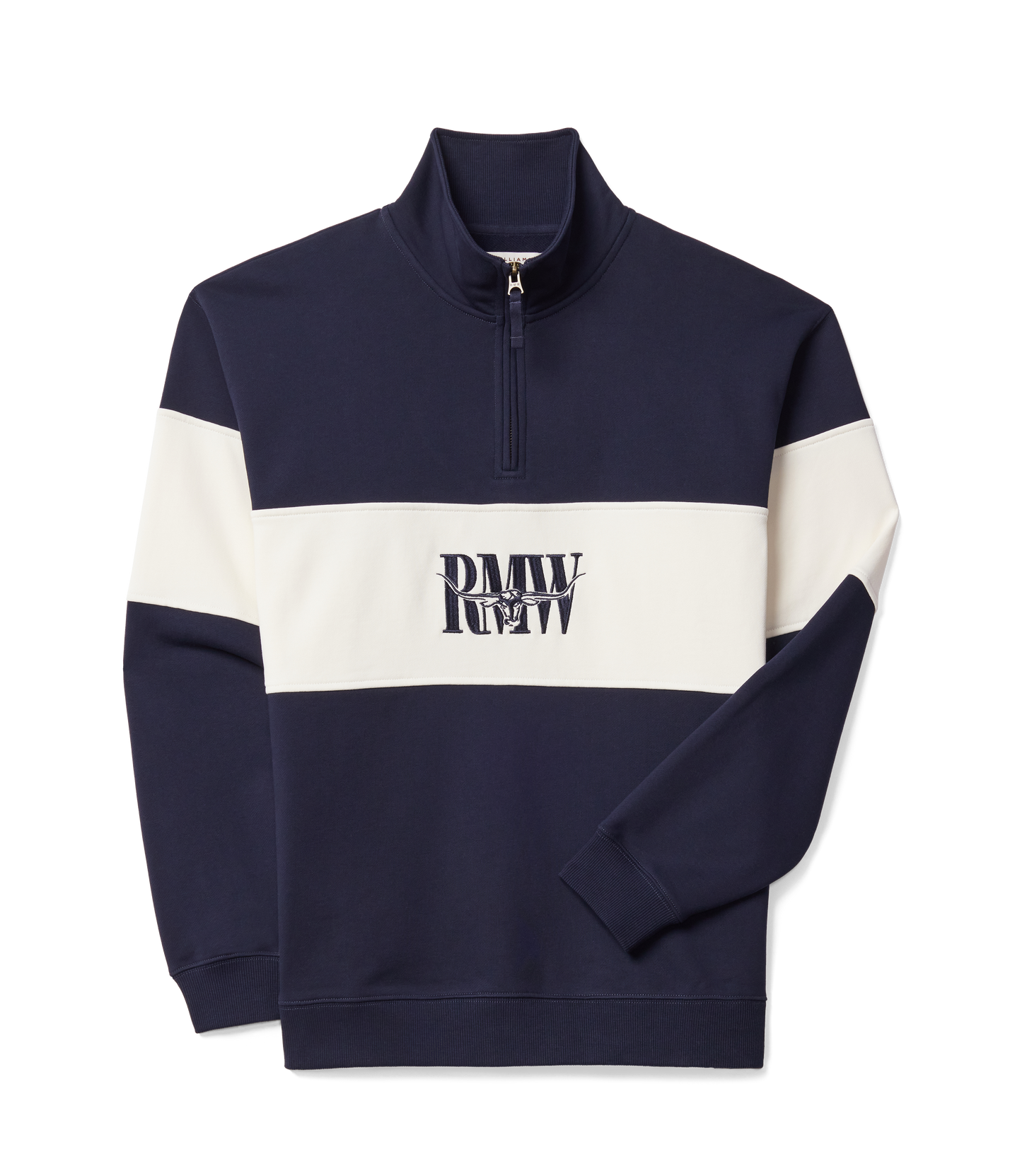 R.M. Williams Heritage 1/4 Zip Sweatshirt in Navy