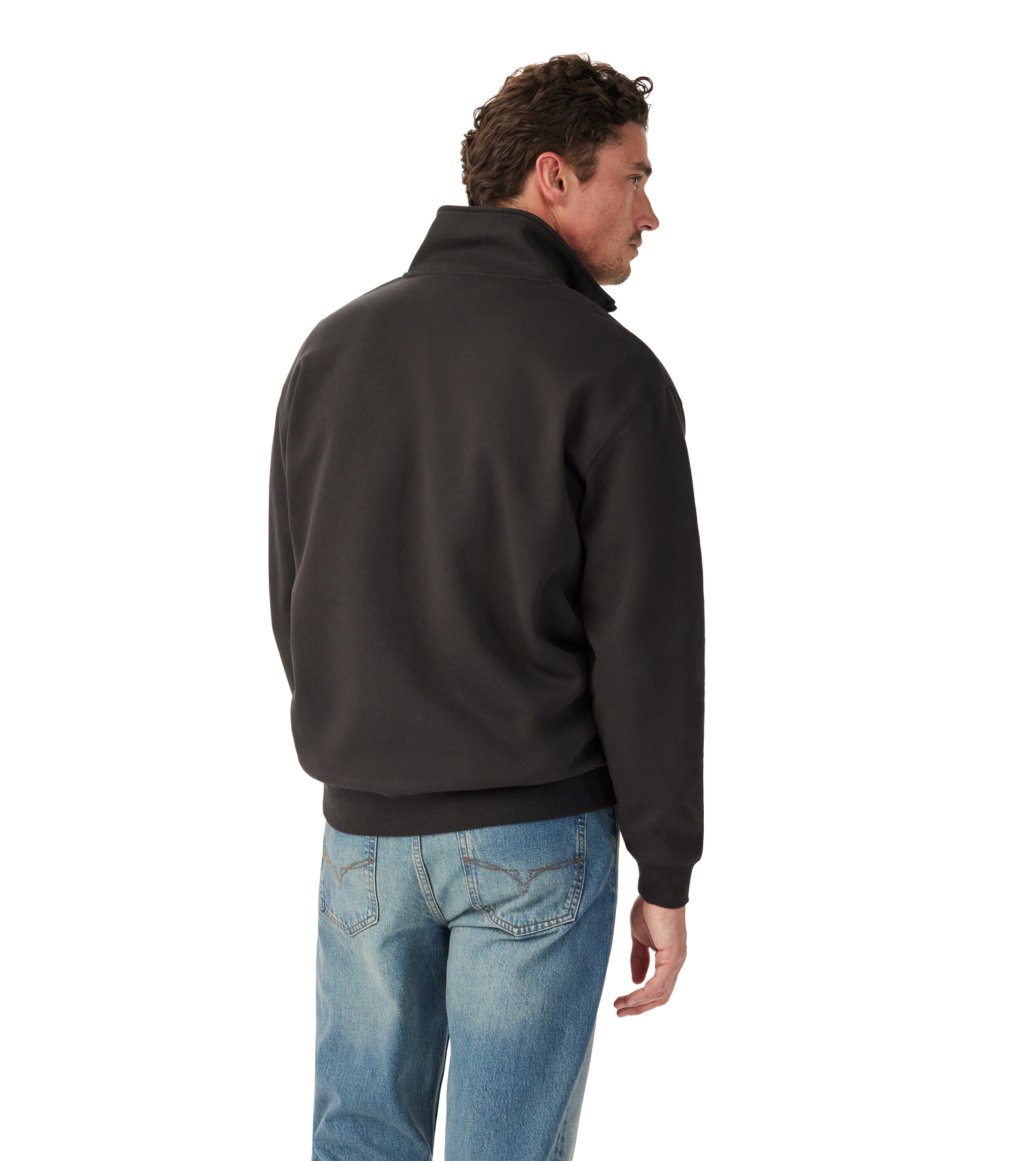 R.M. Williams, the Mulyungarie 1/4 Zip Sweatshirt - Charcoal