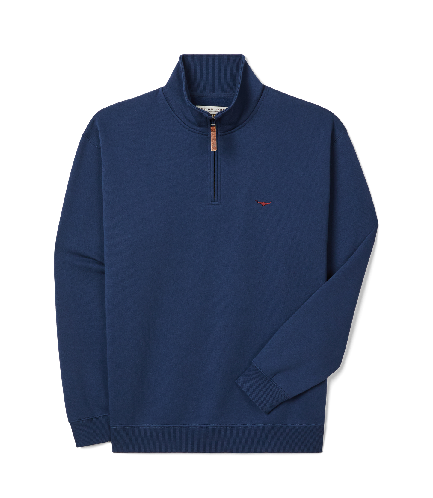 R.M. Williams, the Mulyungarie 1/4 Zip Sweatshirt - Vintage Blue