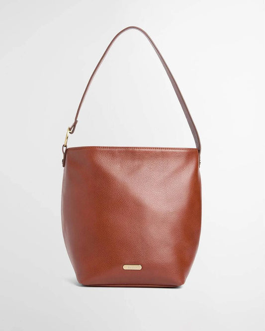 Barbour Cedar Large Leather Bucket Bag