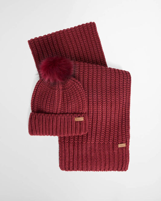 Barbour Saltburn Beanie & Scarf Gift Set