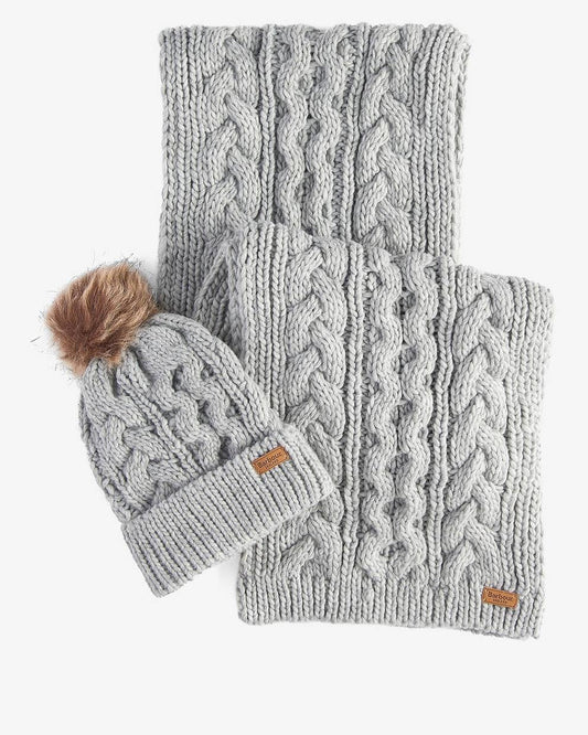 Barbour Penshaw Beanie & Scarf Gift Set