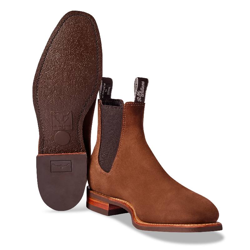 R.M. Williams, the Comfort Craftsman in Brown Suede