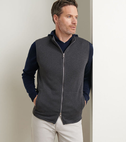 Peter Millar , Crown Sweater Fleece Quarter Zip in Iron