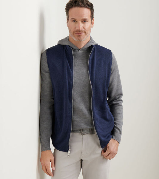 Peter Millar , Crown Sweater Fleece Vest in Navy