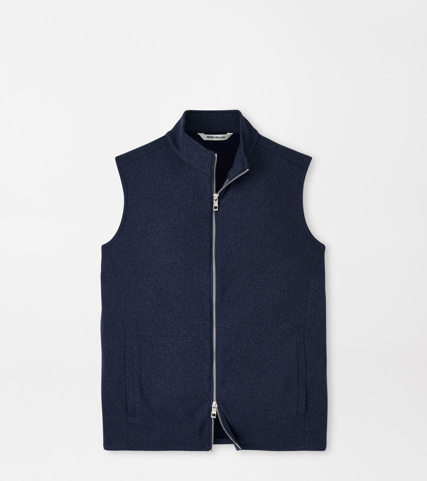 Peter Millar , Crown Sweater Fleece Vest in Navy