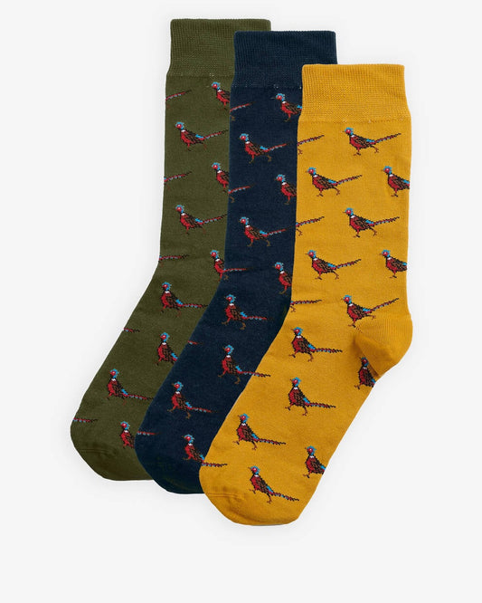 Barbour Pheasant Socks Gift Box