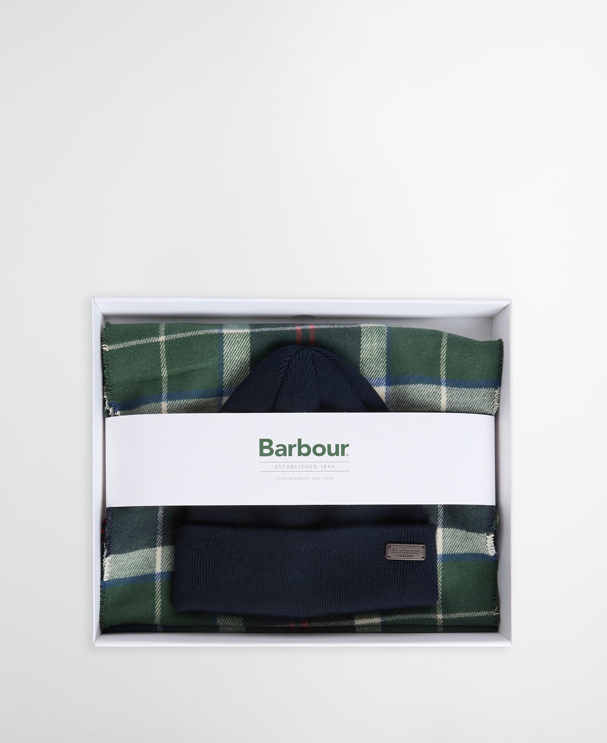 Barbour Swinton Beanie & Galingale Scarf Gift Set