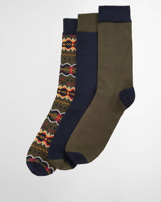 Barbour Case Fair Isle Sock Gift Box
