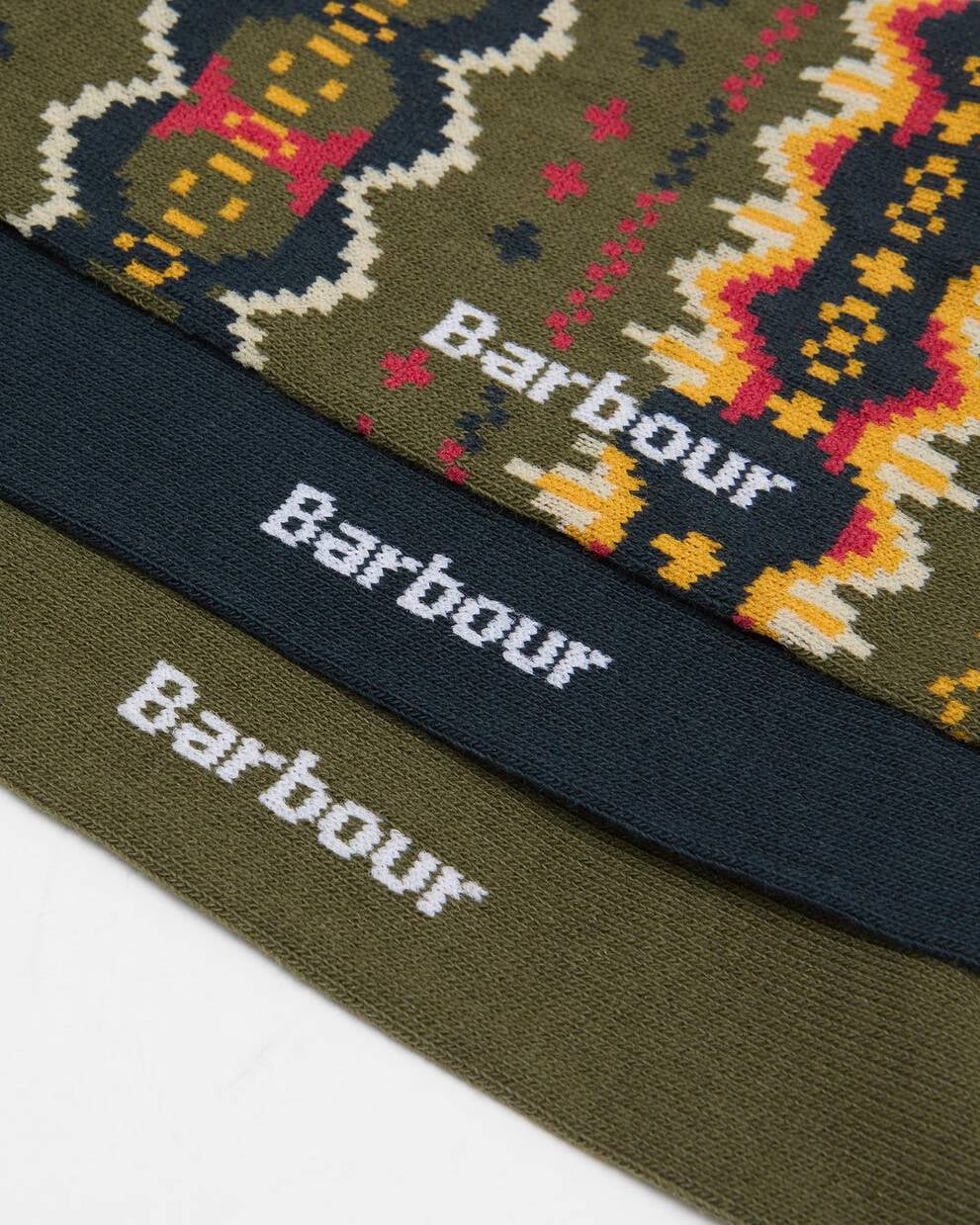 Barbour Case Fair Isle Sock Gift Box