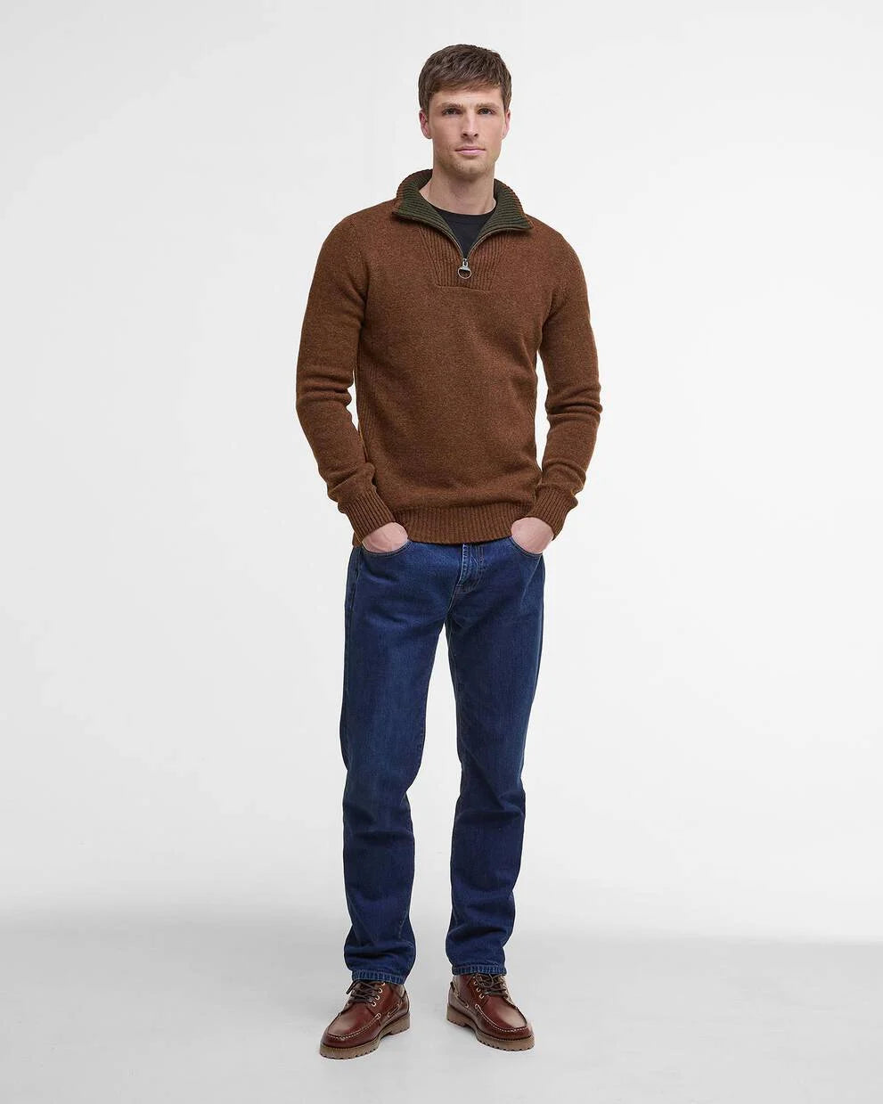 Barbour Nelson Essential Half Zip Knitted Jumper