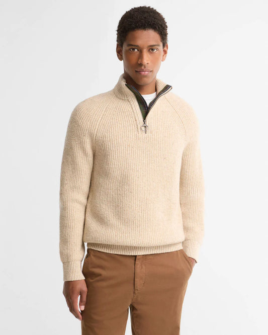 Barbour Essentials Fleck Half Zip
