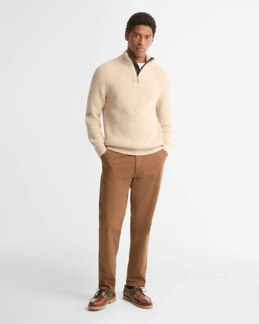 Barbour Essentials Fleck Half Zip