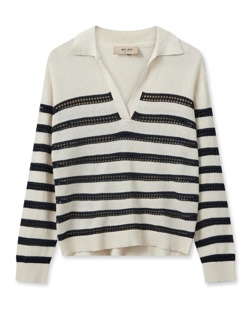 MMRora Stripe Knit Ecru