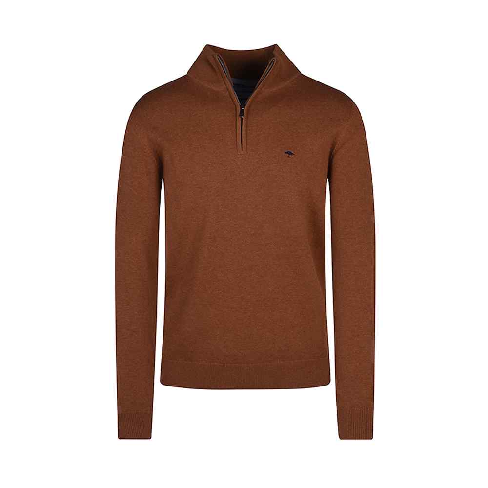 Fynch-Hatton, The Troyer (Half) Zip, Superfine - (804 Hazel)