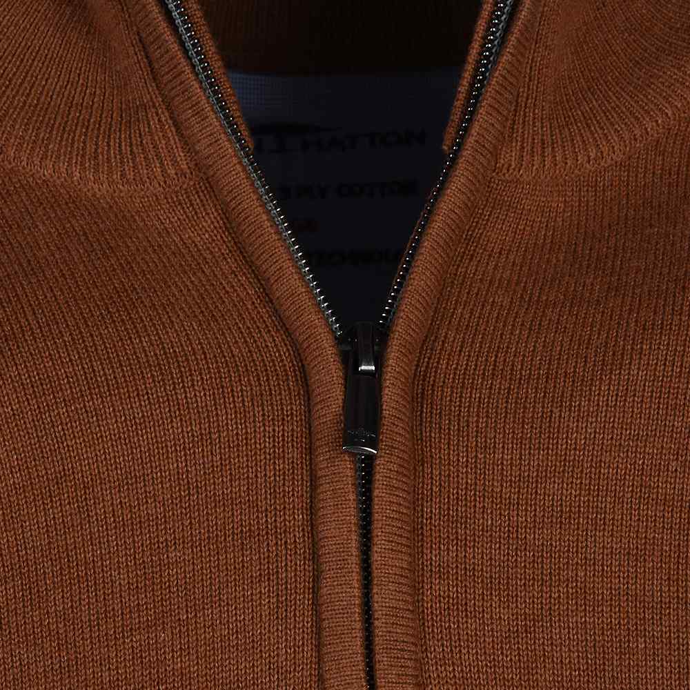 Fynch-Hatton, The Troyer (Half) Zip, Superfine - (804 Hazel)