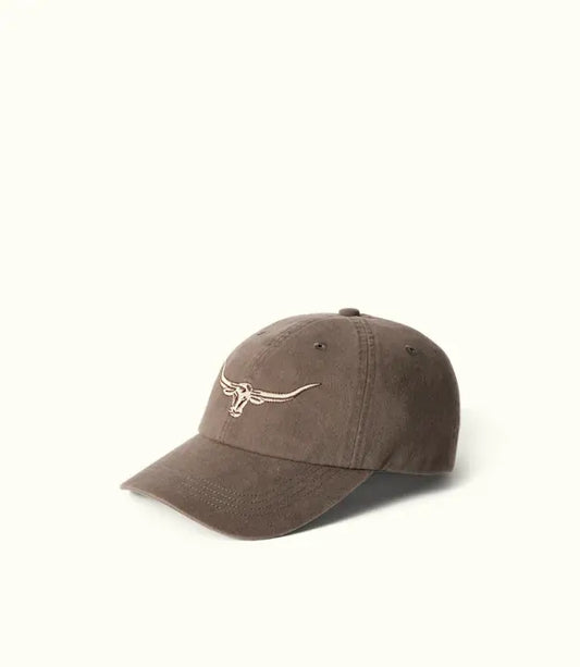R.M. Williams Longhorn Twill Cap in Silt