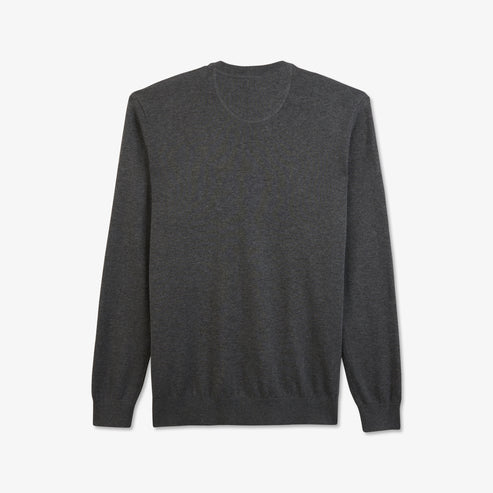 Eden Park Knitwear - Crew grey cotton jumper