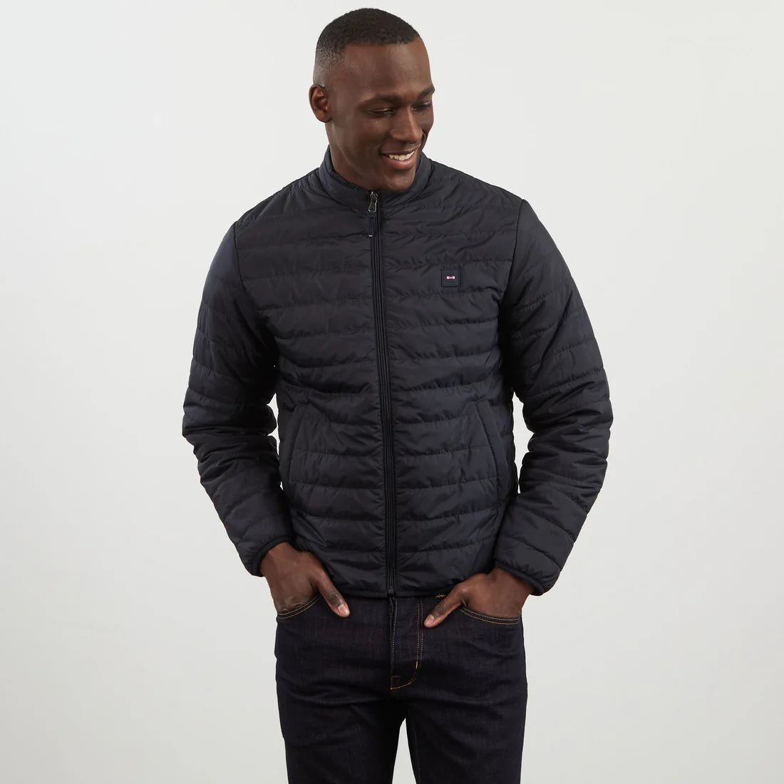 Eden Park Jackets & Coats, Lightweight, long-sleeved puffa jacket in dark blue