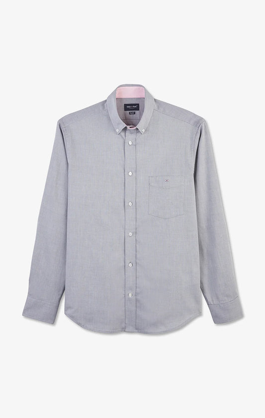 Eden Park Shirts Plain light gray cotton shirt