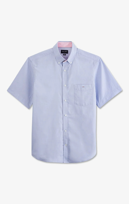 Eden Park Shirts Plain blue cotton shirt