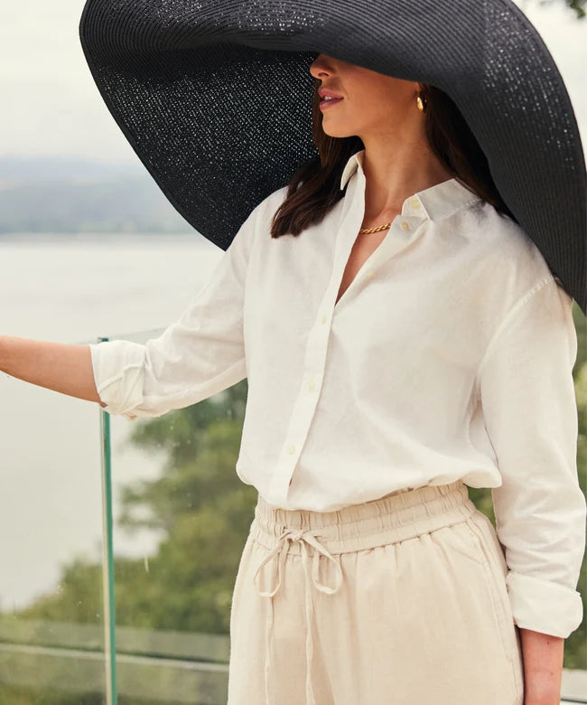 Schöffel Ladies, the Salthouse Linen Shirt in White